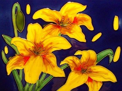 Yellow Hemerocallis 8x12