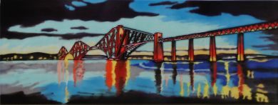 SS70 Forth Rail Bridge 6x16 picture tile